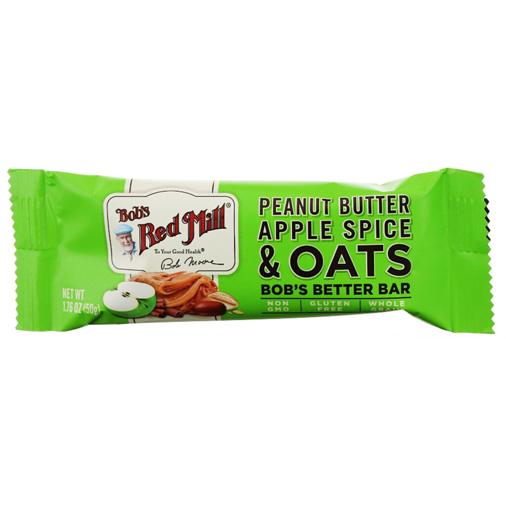 Bob's Red Mill, Bob's Better Bar, Peanut Butter Apple Spice & Oats, 12 Bars, 1.76 oz (50 g) Each - Imagem 4