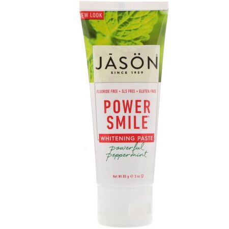 Jason Natural, Power Smile, Pasta Clareadora, Hortelã-Pimenta Poderosa, 85 g (3 oz)