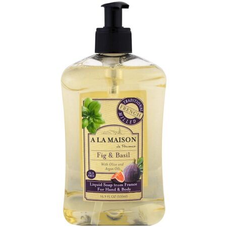 A La Maison de Provence, Sabão para as Mãos e o Corpo, Figo e Manjericão, 16.9 onças fluidas (500 ml)