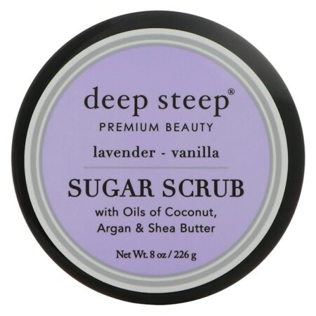 Deep Steep, Esfoliante de Açúcar, Lavanda - Baunilha, 226 g