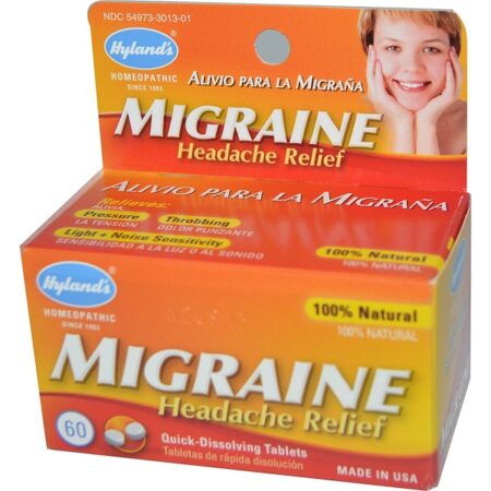 Hyland's, Migraine Headache Relief, 60 Quick-Dissolving Tablets