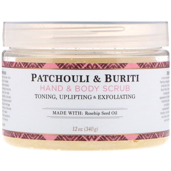 Nubian Heritage, Esfoliante para Mãos e Corpo, Patchouli e Buriti, 340 g (12 oz)