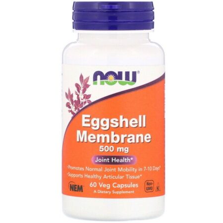 Now Foods, Membrana da Casca do Ovo, 500 mg, 60 Cápsulas Vegetais