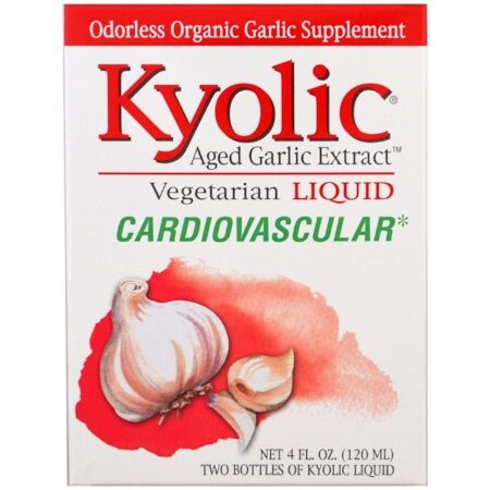 Kyolic, Extrato de Alho Envelhecido, Cardiovascular, Líquido, 2 frascos, 60 ml (2 fl oz) Cada