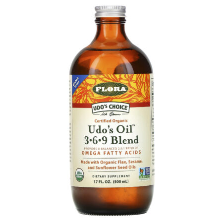 Flora, Udo's Oil 3-6-9 Blend, 17 fl oz (500 ml) - Image 3