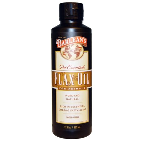 Barlean's, Óleo Flax, para Animais, 12 fl oz (355 ml)