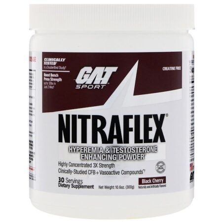 GAT, NITRAFLEX, Black Cherry, 10.6 oz (300 g)