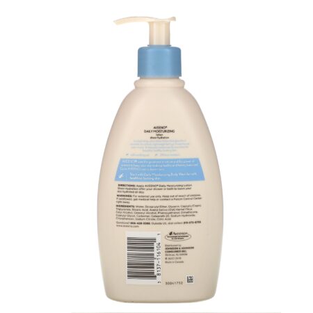 Aveeno, Naturais Ativos, Loção Hidratante Diária, Hidratação Completa, Sem Fragrância, 12 oz fl (350 ml) - Image 2