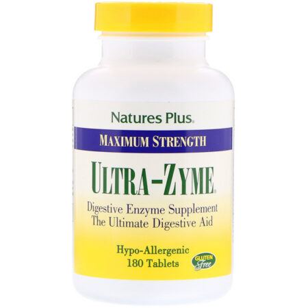 Nature's Plus, Ultra-Zyme Potência Máxima, 180 Comprimidos