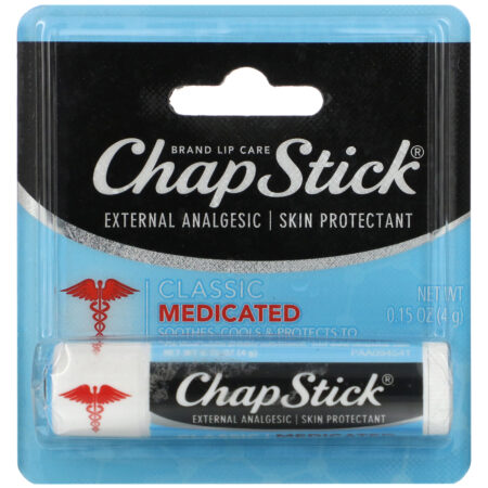 Chapstick, Protetor labial para proteção da pele, Classic Medicated, 4 g - Image 2