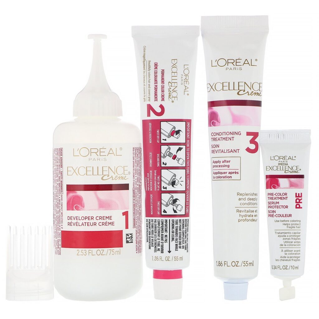 L'Oreal, Excellence Creme, coloração com tripla proteção, 4 Dark Brown, 1 aplicação - Imagem 4