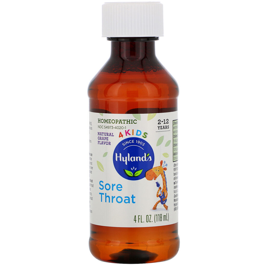 Hyland's, 4 Kids, Sore Throat, 2-12 Years, 4 fl oz (118 ml) - Imagem 4