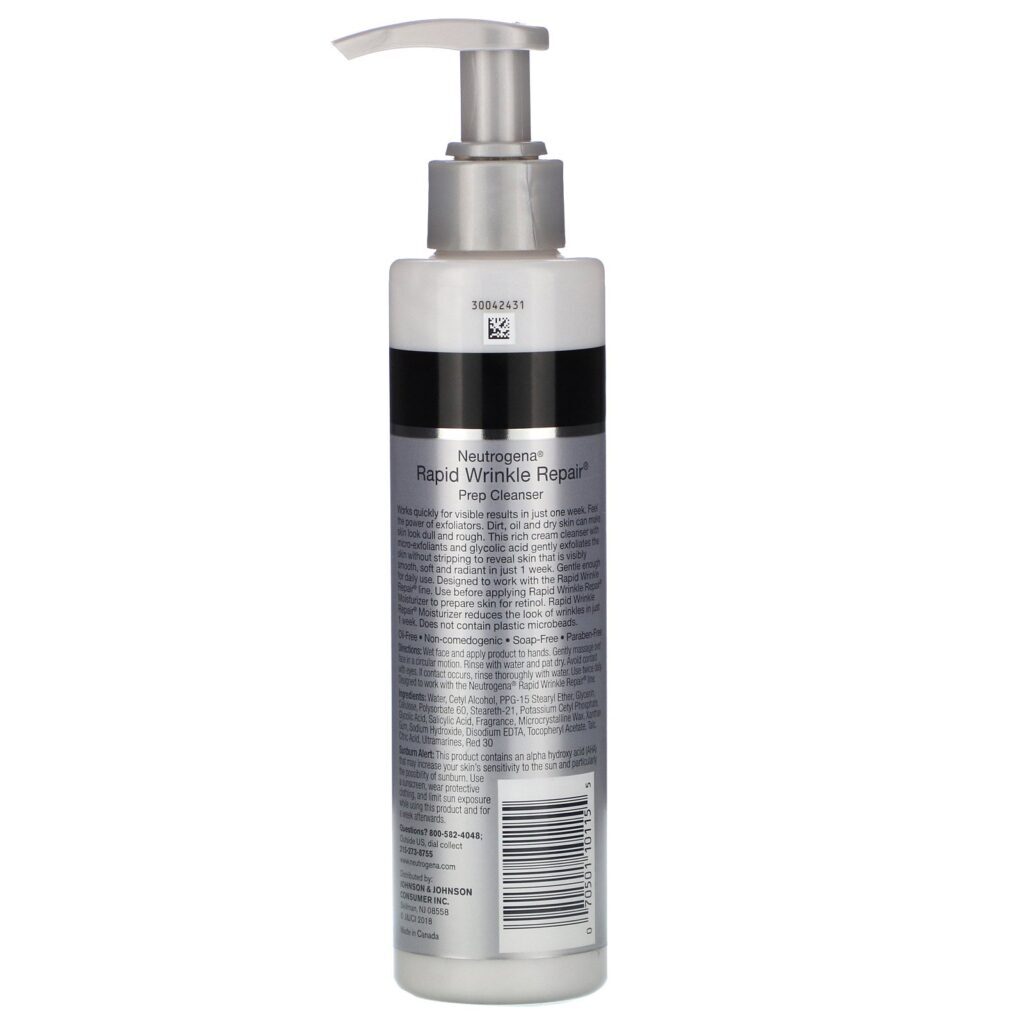 Neutrogena, Rapid Wrinkle Repair, Prep Cleanser, 5.0 oz (141 g) - Imagem 2