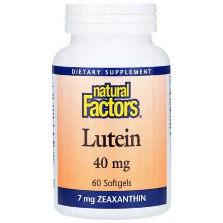 Natural Factors, Luteína, 40 mg, 60 Cápsulas Gelatinosas