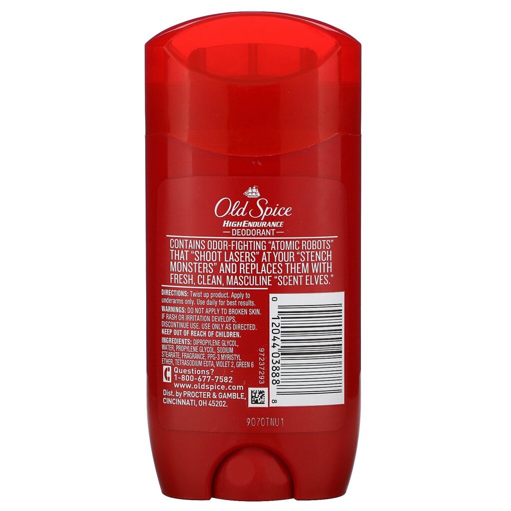 Old Spice, High Endurance, Deodorant, Original, 3 oz (85 g) - Imagem 2