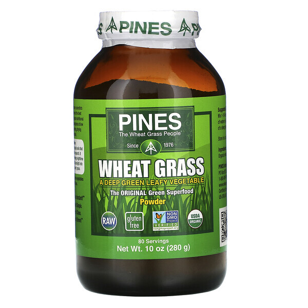 Pines International, Erva de Trigo em Pó, 10 oz (280 g)