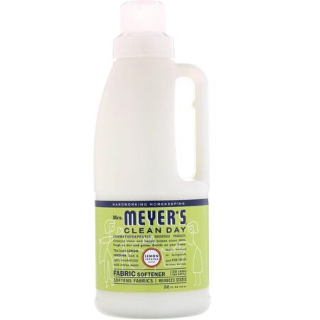 Mrs. Meyers Clean Day, Amaciante, Perfume de Limão Verbena, 32 fl oz (946 ml)