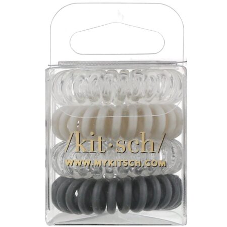 Kitsch, Hair Coils, Charcoal, 4 Pieces - Image 3