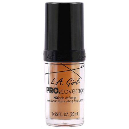 L.A. Girl, Base, Pro Coverage HD Foundation, Soft Honey, 28 ml