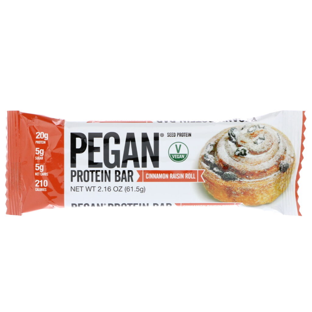 Julian Bakery, PEGAN Protein Bar, Seed Protein, Cinnamon Raisin Roll, 12 Bars, 2.16 oz (61.5 g) Each - Imagem 4