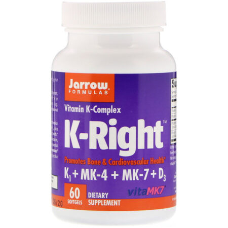 Jarrow Formulas, K-Right, 60 Cápsulas em Gel