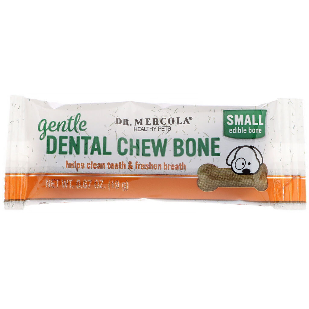 Dr. Mercola, Gentle Dental Chew Bone, Small, For Dogs, 12 Bones, 0.67 oz (19 g) Each - Imagem 4