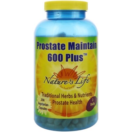 Nature's Life, Prostate Maintain 600 Plus, 250 Cápsulas Vegetarianas