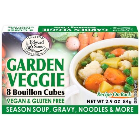 Edward & Sons, Edward & Sons, Garden Veggie, Bouillon Cubes, 8 Cubes