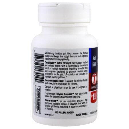 Enzymedica, Candidase, Extra Strength, 42 Cápsulas - Image 3