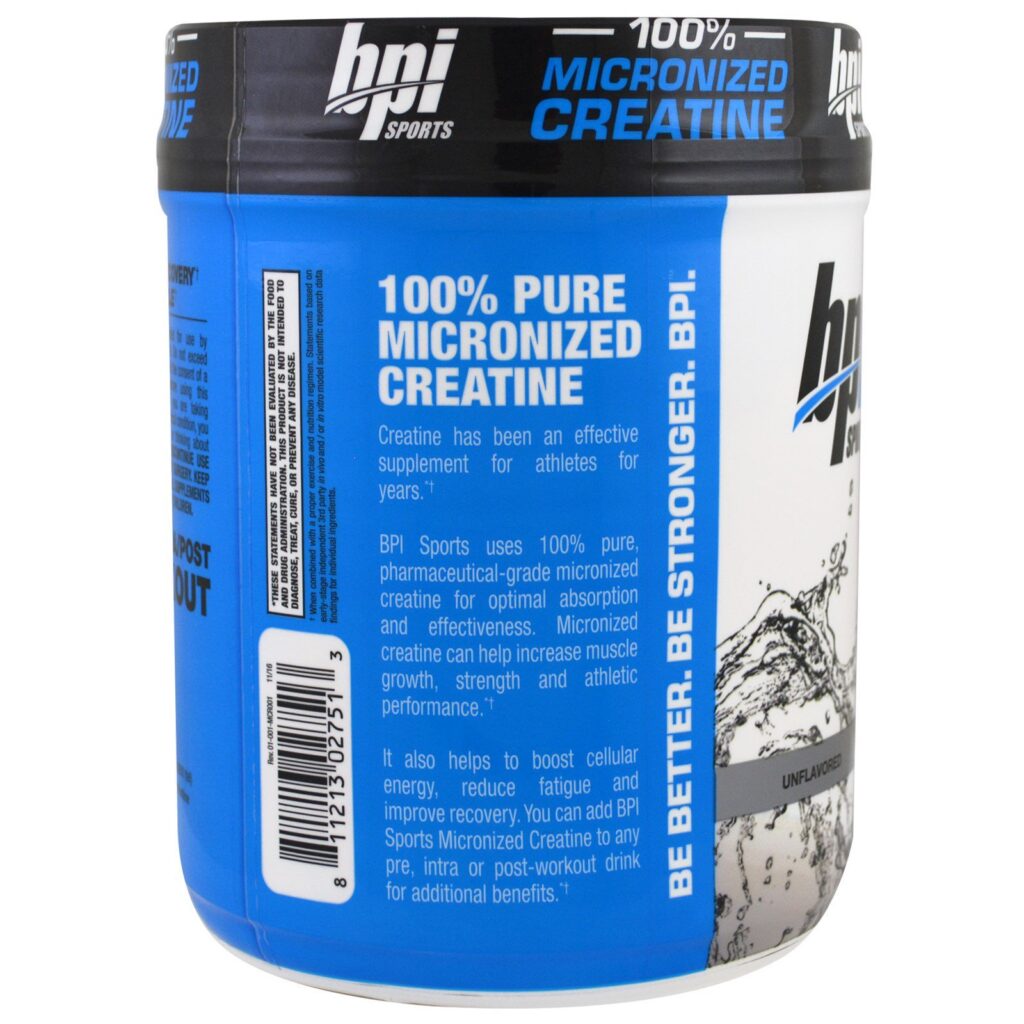 BPI Sports, Creatina Micronizada, Edição Limitada, Sem Sabor, 1,32 lbs (600 g) - Imagem 3