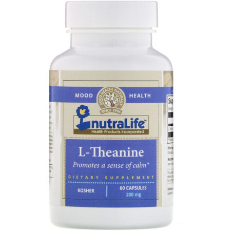 NutraLife, L-Teanina, 200 mg, 60 Cápsulas