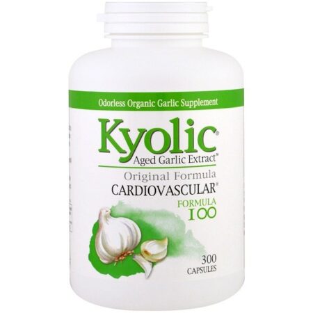 Kyolic, Extrato de Alho Envelhecido, Cardiovascular, Fórmula 100, 300 Cápsulas