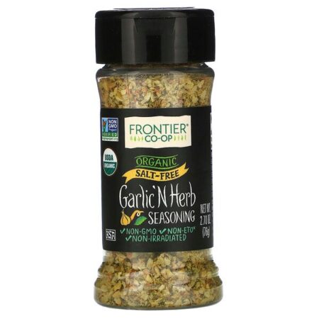 Frontier Natural Products, Tempero Orgânico de Alho e Ervas, 2.7 oz (76 g)