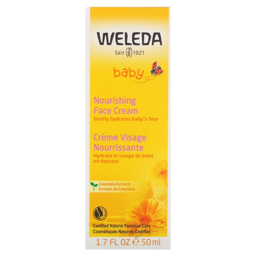 Weleda, Baby, Nourishing Face Cream, Calendula Extracts, 1.7 fl oz (50 ml) - Imagem 2