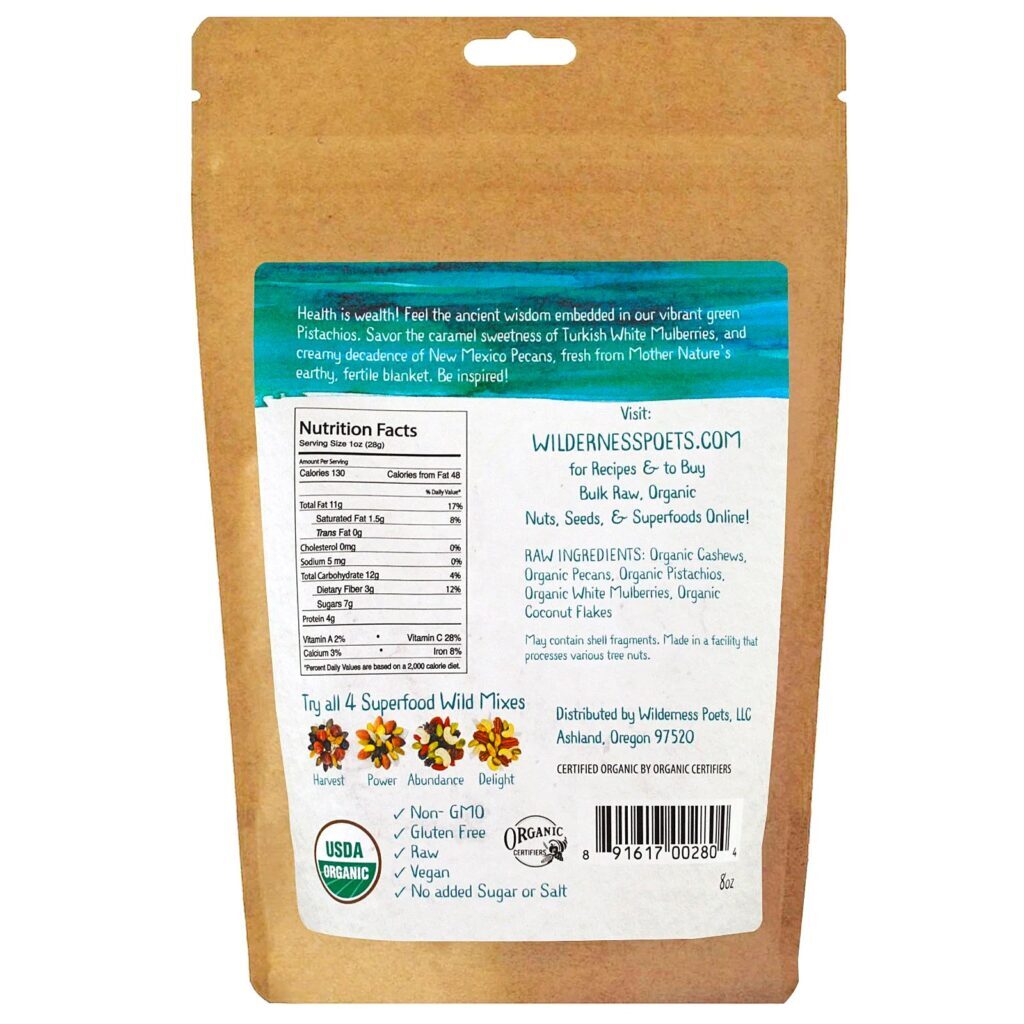 Wilderness Poets, Mix Orgânico Selvagem, Canção de Satisfação, 8 oz (226,8 g) - Imagem 2