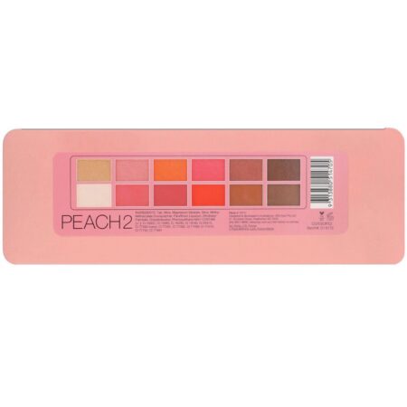 BYS, Peach 2, Paleta de Sombras, 12 g - Image 4