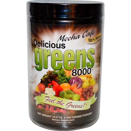 Greens World, Verdes Deliciosos 8000, Café Moca, 10.6 oz (300 g)