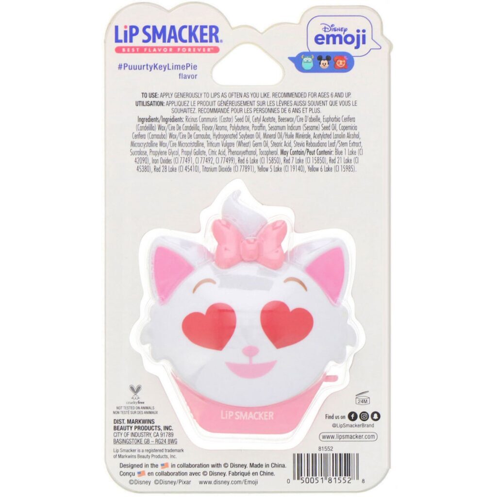 Lip Smacker, Protetor labial Disney Emoji, Marie, #PuuurtyKeyLimePie, 7,4 g - Imagem 2