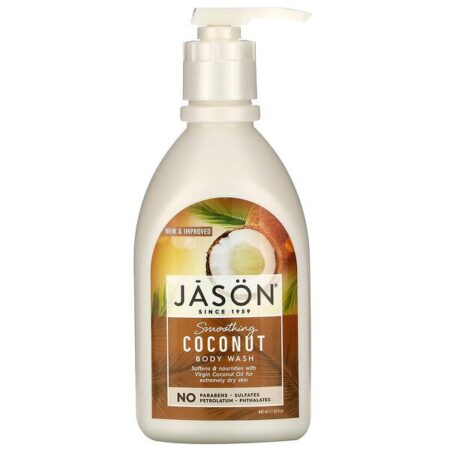 Jason Natural, Sabonete Corporal, Coco Suavizante, 30 fl oz (887 ml)