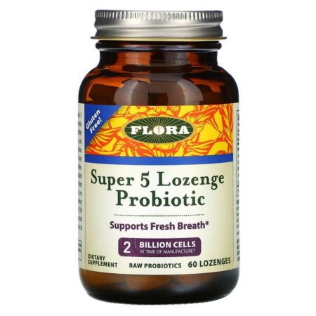 Flora, Udo's Choice, Super 5 Lozenge Probiotic, 2 Billion Cells, 60 Lozenges