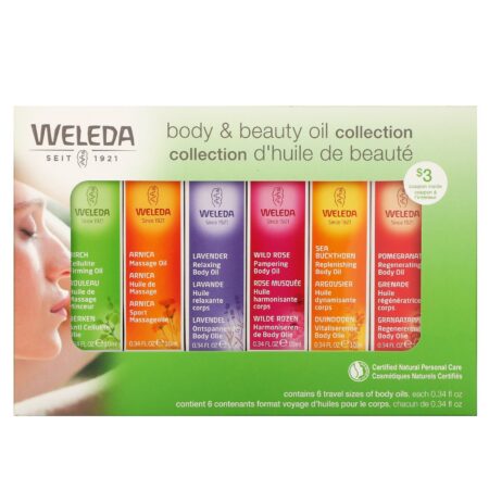 Weleda, Óleos para o Corpo, Kit Essencial, 6 Óleos, (0,34 fl oz Cada) - Image 3