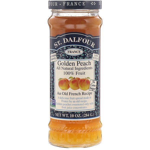St. Dalfour, Golden Peach, Geleia de Pêssego Dourado Deluxe, 284 g