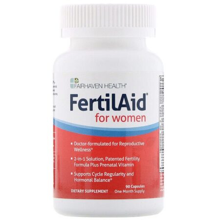 Fairhaven Health, FertilAid para Mulheres, 90 Cápsulas Vegetais