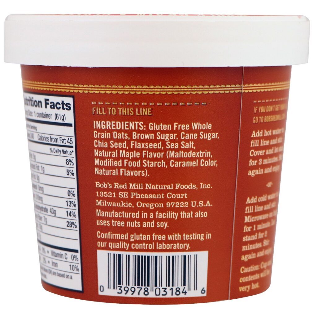 Bob's Red Mill, Aveia, Açúcar Mascavo e Bordo, 2,15 onças (61 g) - Imagem 3