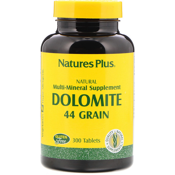 Nature's Plus, Dolomite, 44 Grãos, 300 comprimidos
