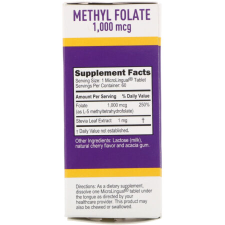 Superior Source, Folato de Metila, 1.000 mcg, 60 Comprimidos - Image 2