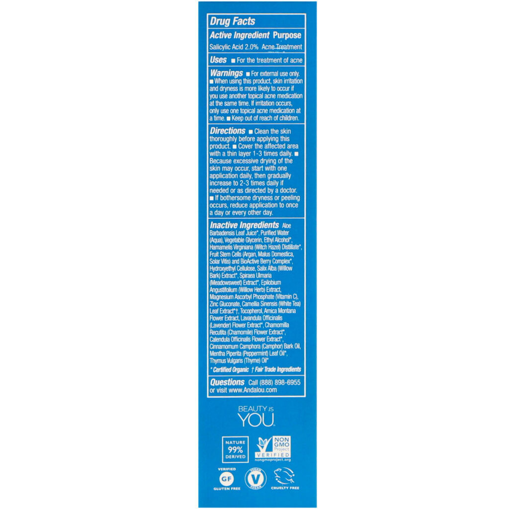 Andalou Naturals, Gel Removedor de Manchas, Potência Máxima, Pele Clara, 18 ml (0,6 fl oz) - Imagem 3