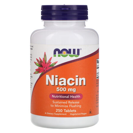 Now Foods, Niacina, 500 mg, 250 Comprimidos