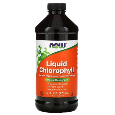 Now Foods, Clorofila Líquida, Sabor de Hortelã, 473 ml (16 fl oz)