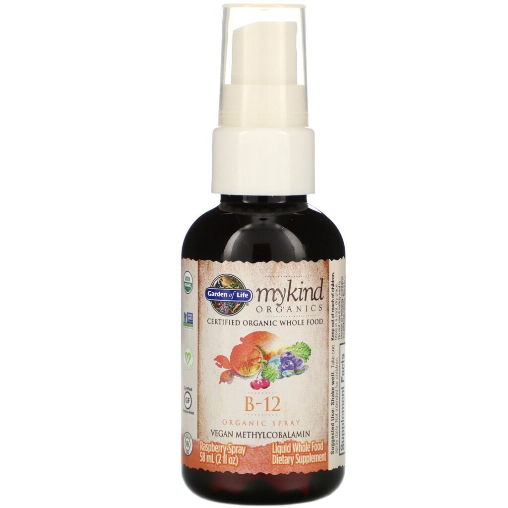 Garden of Life, MyKind Organics, Spray Orgânico B-12, Framboesa, 58 ml (2 fl oz) - Imagem 3